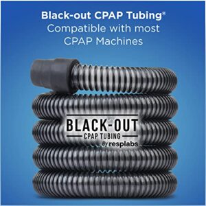 resplabs CPAP Hose - 6 Foot Black-Out Tubing - Universal Tube Compatible with All ResMed and Philips Respironics Machines - 3 Pack