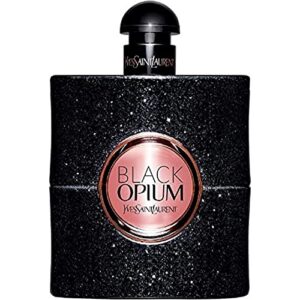 yves saint laurent eau de parfum spray for women, black opium, 1.6 ounce