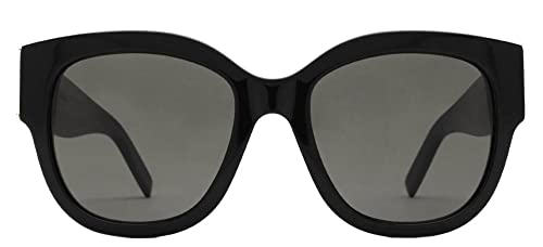 SAINT LAURENT Women's Oversized Cat Eye Sunglasses, Shiny Black, One Size