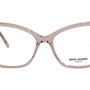 Saint Laurent SL386 003 Eyeglasses Women's Beige/Transparent Optical Frame 53mm