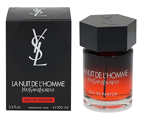 Yves Saint Laurent La Nuit De Lhomme Eau De Parfum Spray For Men (New 2019 Launch), 3.3 Ounce