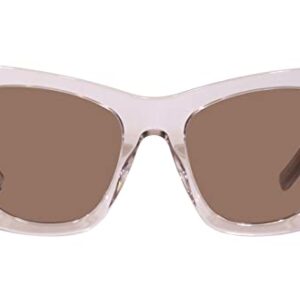 SAINT LAURENT Women's Kate Cat Eye Sunglasses, Nude Nude Brown, One Size