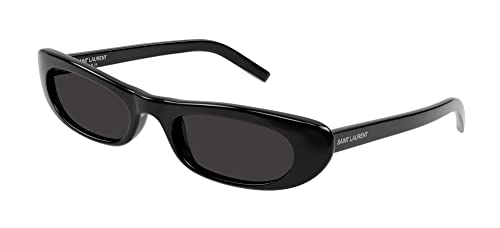 SAINT LAURENT Women's SL 557 Shade Sunglasses, Black-Black-Black, One Size