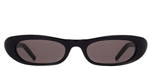 SAINT LAURENT Women's SL 557 Shade Sunglasses, Black-Black-Black, One Size