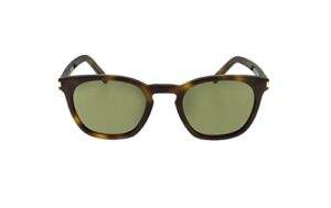 saint laurent sl 28 light havana/green one size