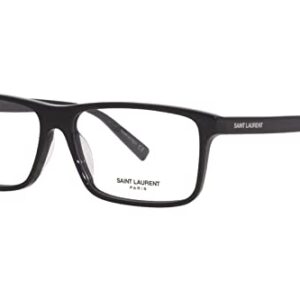 Saint Laurent SL483 004 Eyeglasses Men's Black Full Rim Rectangle Shape 58mm