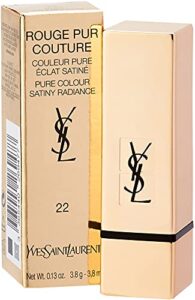yves saint laurent rouge pur couture pure color satiny radiance lipstick, no. 22 pink celebration, 0.13 ounce