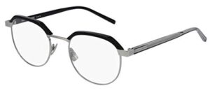 saint laurent sl 124 eyeglasses 001 black/silver 50 mm