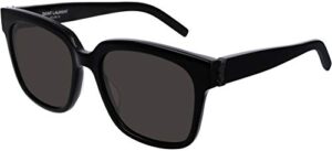 saint laurent sl m40 black/dark grey 54/18/140 women sunglasses