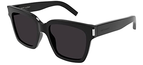 SAINT LAURENT Women's SL 507 Sunglasses, Black-Black-Grey, One Size