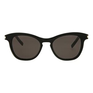 SAINT LAURENT Women's SL356 Sunglasses, Black/Black/Black, One Size