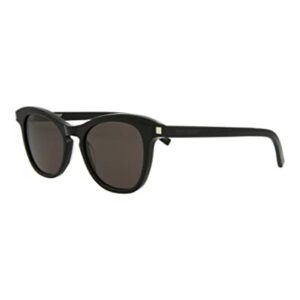 SAINT LAURENT Women's SL356 Sunglasses, Black/Black/Black, One Size