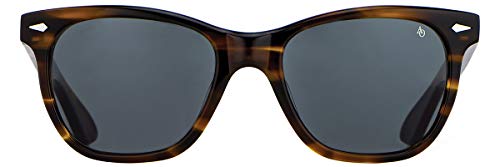 AO Saratoga Sunglasses - Brown Demi - True Color Gray AOLite Nylon Lenses - Polarized - 52-19-145