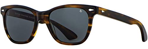 AO Saratoga Sunglasses - Brown Demi - True Color Gray AOLite Nylon Lenses - Polarized - 52-19-145