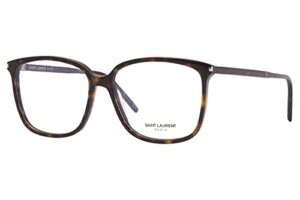 saint laurent sl453 002 eyeglasses women’s havana full rim optical frame 56mm