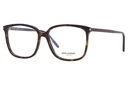 Saint Laurent SL453 002 Eyeglasses Women's Havana Full Rim Optical Frame 56mm