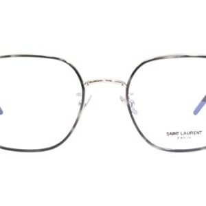 Saint Laurent SL 397/F 002 Silver Metal Square Eyeglasses 52mm