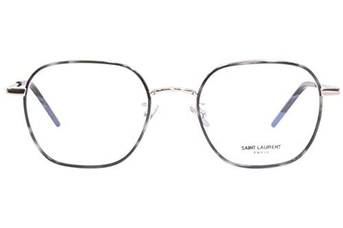 Saint Laurent SL 397/F 002 Silver Metal Square Eyeglasses 52mm
