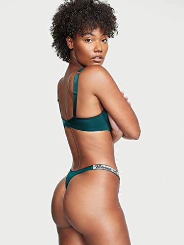 Victoria's Secret Very Sexy Shine Strap Thong Panty, Deepest Green, Small