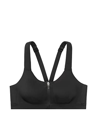 Victoria's Secret Knockout High Impact Front-Close Sports Bra with Underwire, Black, 36C