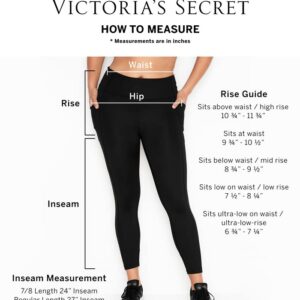 Victoria's Secret Essential High Rise Pocket Women's Performance Leggings, Black, Regular Length, 8