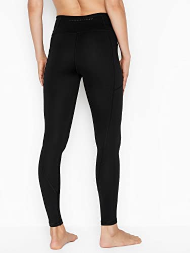 Victoria's Secret Essential High Rise Pocket Women's Performance Leggings, Black, Regular Length, 8