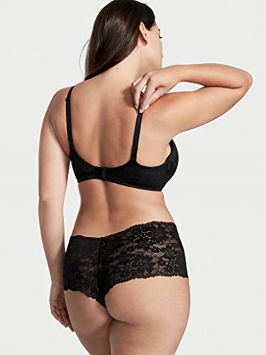 Victoria's Secret Body by Victoria Lace Shortie Panty, Black, X-Small