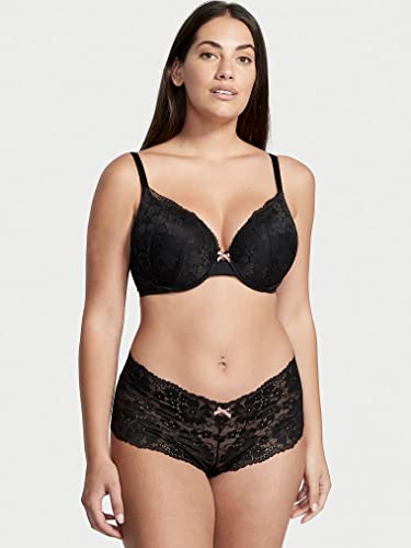 Victoria's Secret Body by Victoria Lace Shortie Panty, Black, X-Small