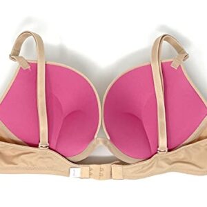 Victoria's Secret Pink Wear Everywhere Super Push-Up Bra 38D Nude Solid