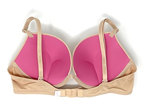 Victoria's Secret Pink Wear Everywhere Super Push-Up Bra 38D Nude Solid