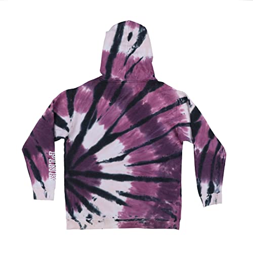 Victoria's Secret Pink Pullover Graphic Hoodie (M, Purple Tie Dye)