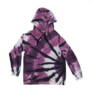 victoria’s secret pink pullover graphic hoodie (m, purple tie dye)