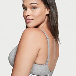 Victoria's Secret Lightly-Lined Wireless T-Shirt Bra, Medium Heather Gray, 34B