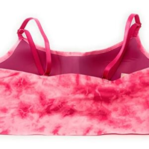 Victoria's Secret Pink Loungin' Scoop Lightly Lined Bra, Medium, Pink Tie-Dye