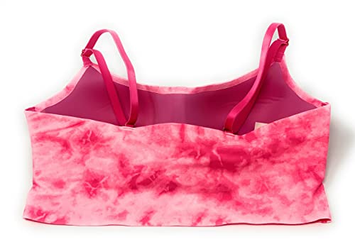 Victoria's Secret Pink Loungin' Scoop Lightly Lined Bra, Medium, Pink Tie-Dye