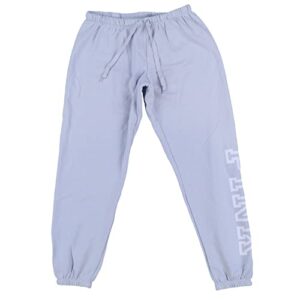 victoria’s secret pink sweatpants classic fit lounge pant (l, ice blue)