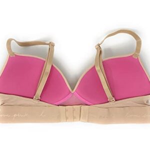 Victoria's Secret Pink Wear Everywhere Wireless Push-Up Bra 34B Nude Solid