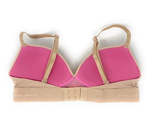 Victoria's Secret Pink Wear Everywhere Wireless Push-Up Bra 34B Nude Solid