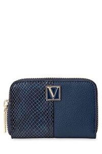 victoria’s secret midnight blue small wallets for women (midnight blue)