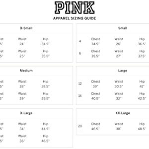 Victoria's Secret Pink Knit Racerback Perfect Tank Top, Pure Black, X-Large