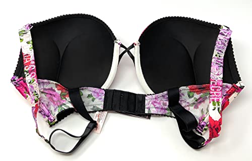 Victoria's Secret Bombshell Add-2-Cups Push-up Bra, 38C, White/Summer Floral