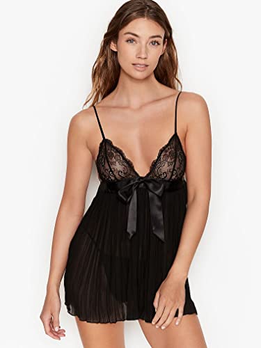 Victoria's Secret Pleated Babydoll, Black, X-Large