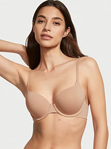 Victoria's Secret Light Push-Up Perfect Shape T-Shirt Bra, Beige, 32C