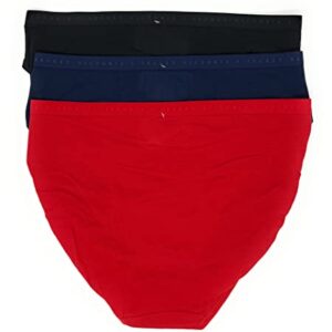 Victoria's Secret High-Leg Brief Panty Set of 3 Medium Black / Ensign / Red