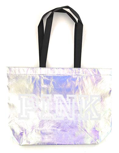 Victoria's Secret PINK Pajama Set with Reusable Tote Bag Small Rainbow Gradient