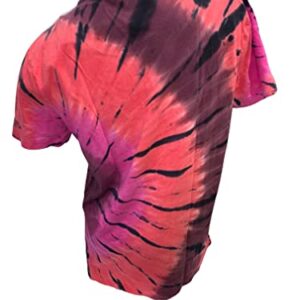 Victoria's Secret Pink Campus Tee Short Sleeve Crew Neck Color Tie Dye Size Large New