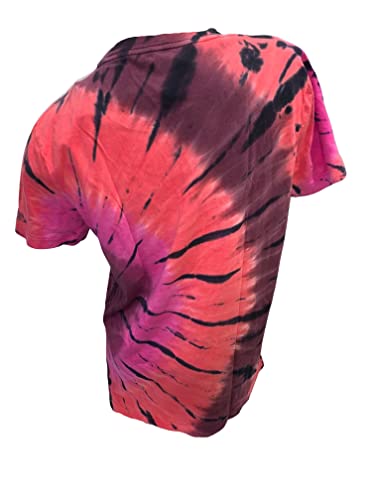 Victoria's Secret Pink Campus Tee Short Sleeve Crew Neck Color Tie Dye Size Large New