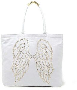 victoria’s secret heavenly studded angel wings weekender beach tote bag