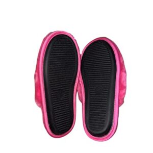 Victoria's Secret Closed Toe Faux Fur Slipper Color Pink Size Large 9/10 New