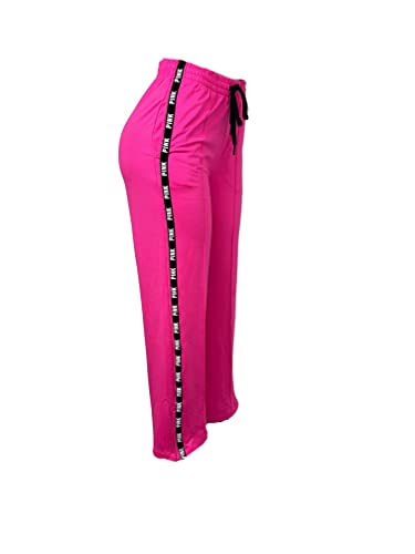 Victoria's Secret Pink High Waist Wide Leg Track Pant Color Pink Size X-Large New